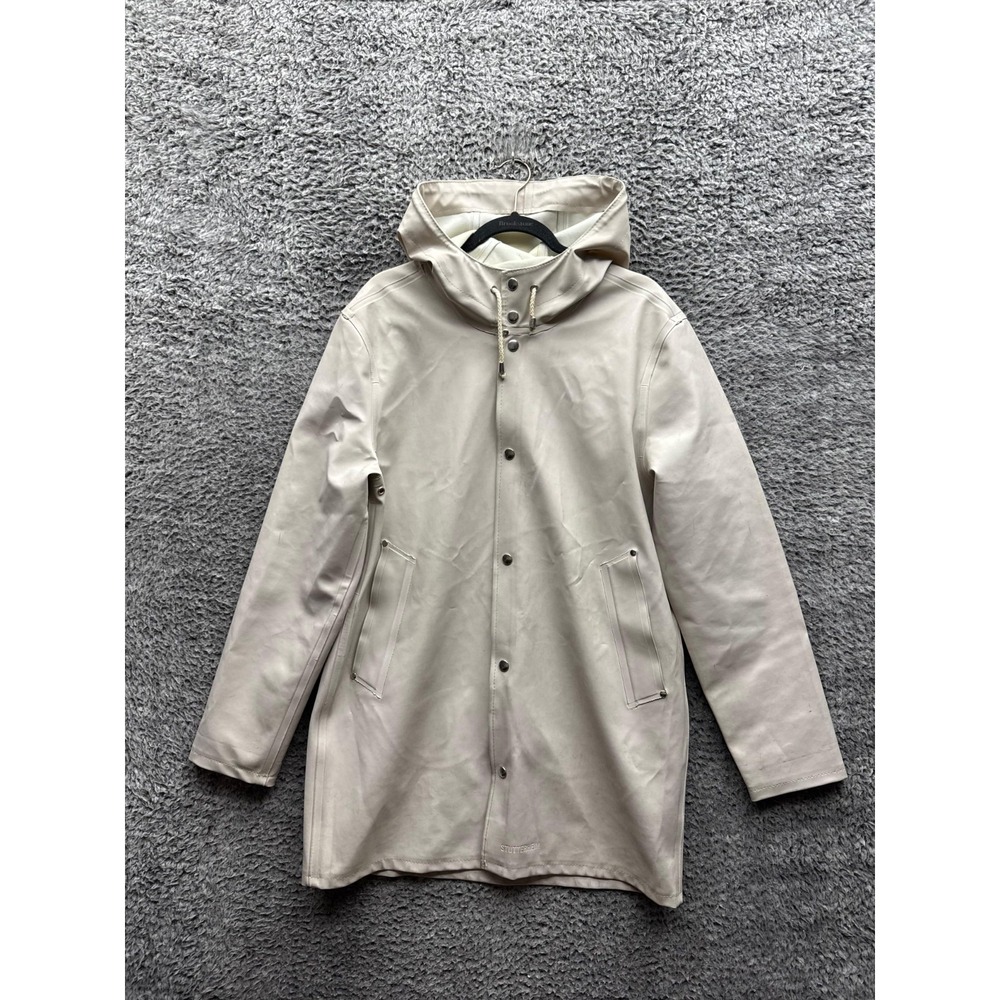Stutterheim Light Beige Hooded Raincoat